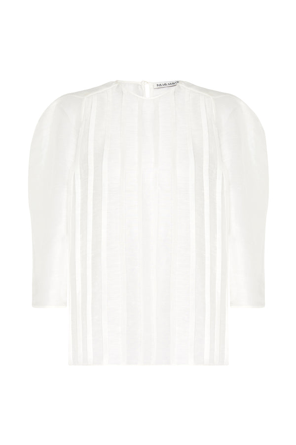 Palma Martîn Unsheathed Pleated Blouse