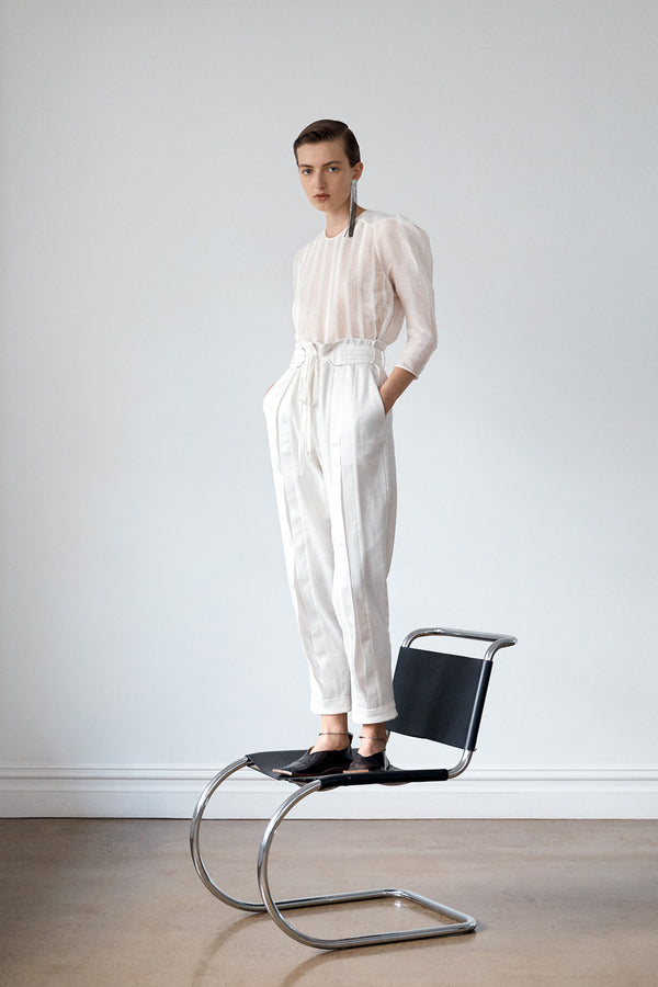 Palma Martîn Unsheathed Pleated Blouse