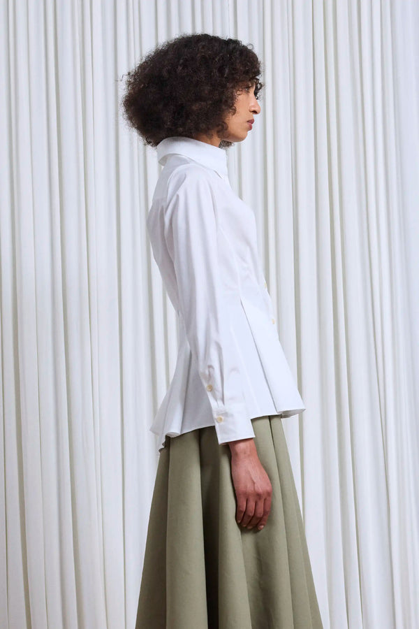 Palmer Harding Contour Shirt Pleated Waist Long Sleeve Shirt