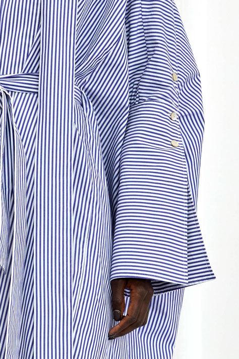 Palmer Harding Emotive Dress Blue Striped Cotton Oversized Dress