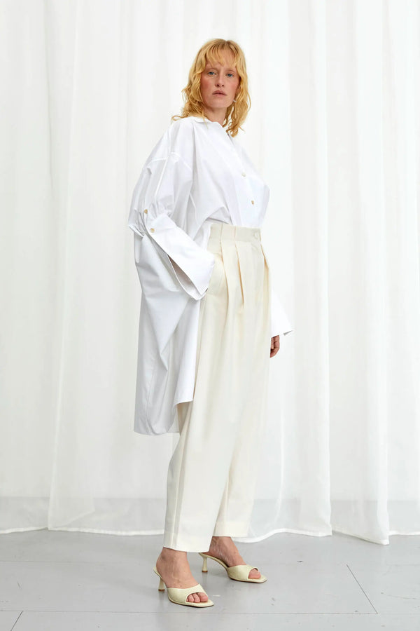 Palmer Harding Emotive Shirt White Cotton Oversized Shirt