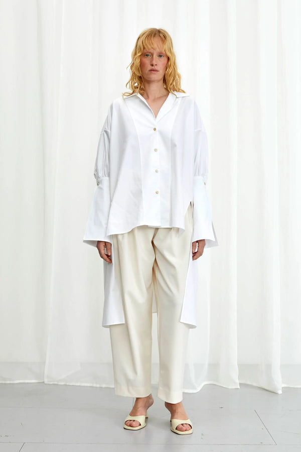 palmer harding Emotive Shirt white cotton oversized shirt