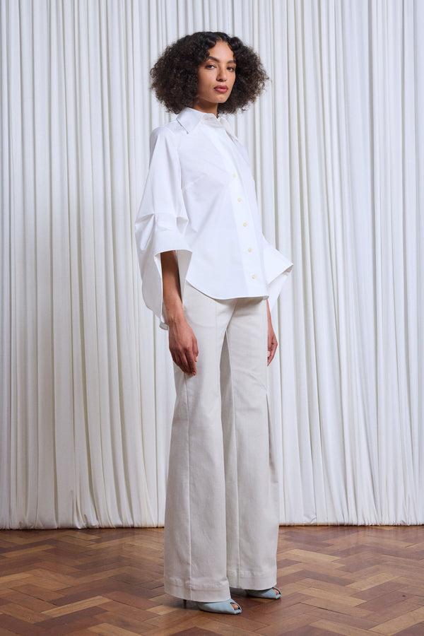 Palmer Harding Intention Shirt Pleated Sleeve Shirt