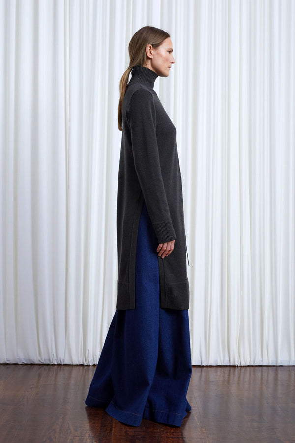 Palmer Harding Lovers Jumper Sage Green Wool Long Line Jumper