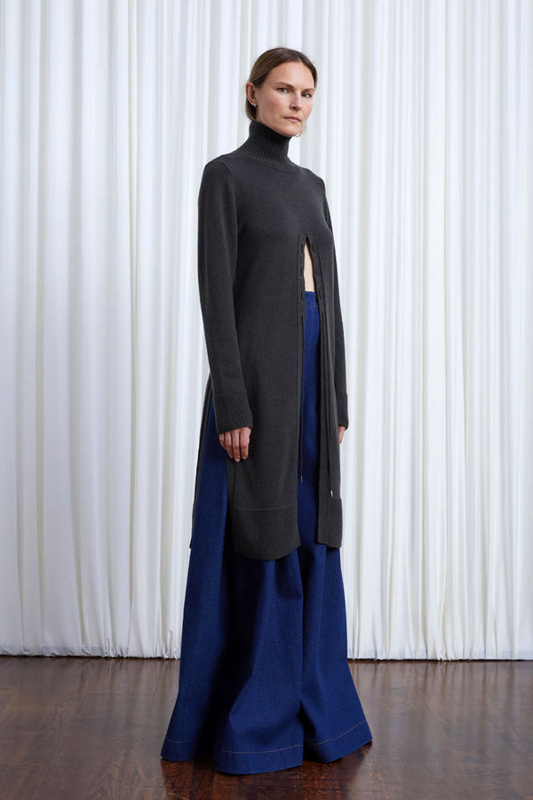 palmer harding Lovers Jumper sage green wool long line jumper