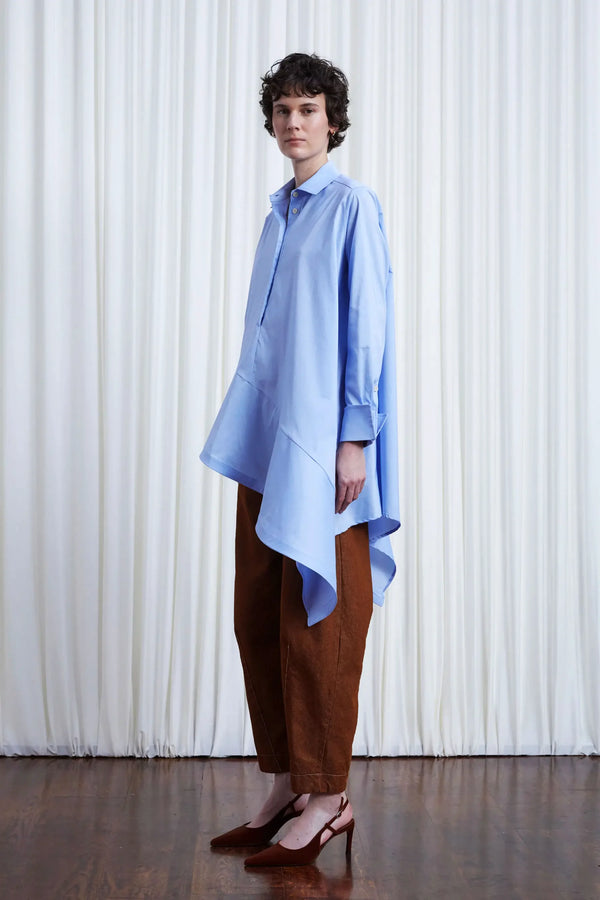 palmer Harding Desire Shirt Blue Cotton Poplin