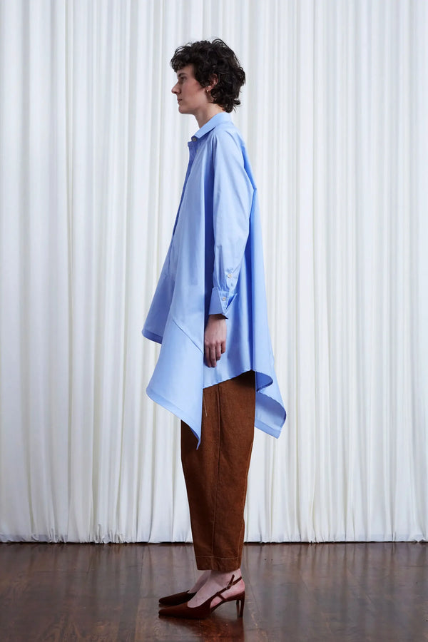 palmer Harding Desire Shirt Blue Cotton Poplin