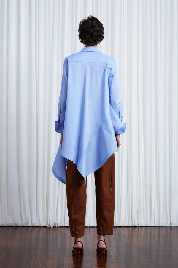 palmer Harding Desire Shirt Blue Cotton Poplin