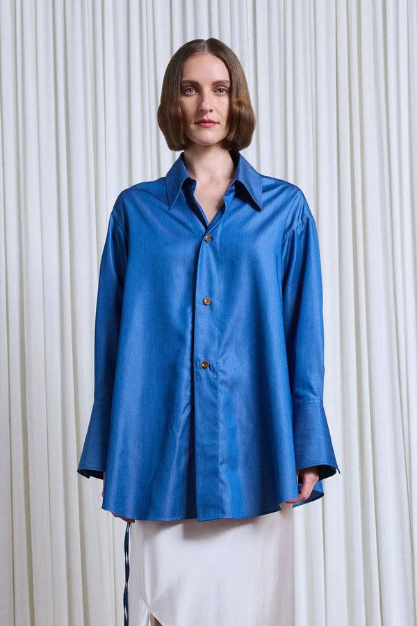 Palmer Harding Drift Shirt Denim Wrap Shirt