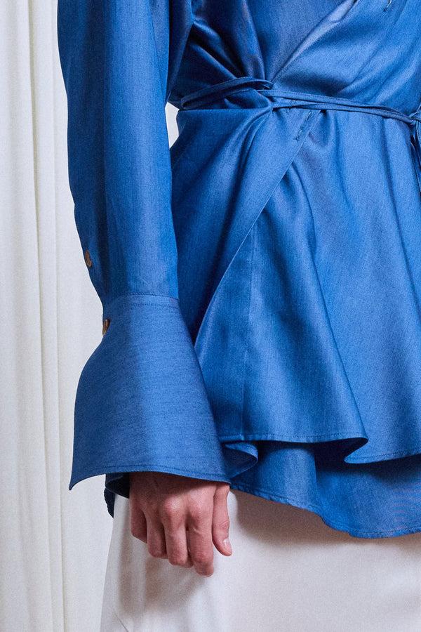 Palmer Harding Drift Shirt Denim Wrap Shirt