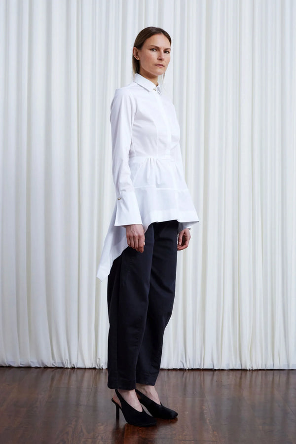 Palmer Harding Guardian Shirt White Cotton Twill