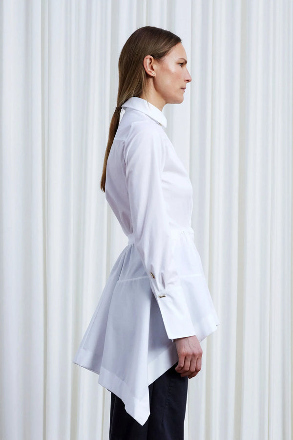 Palmer Harding Guardian Shirt White Cotton Twill