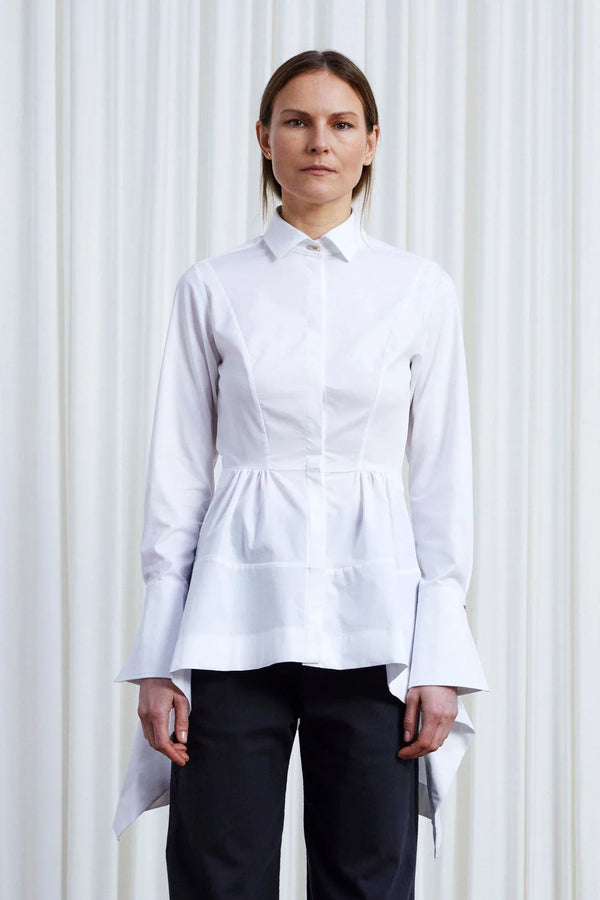 palmer harding Guardian Shirt White Cotton Twill