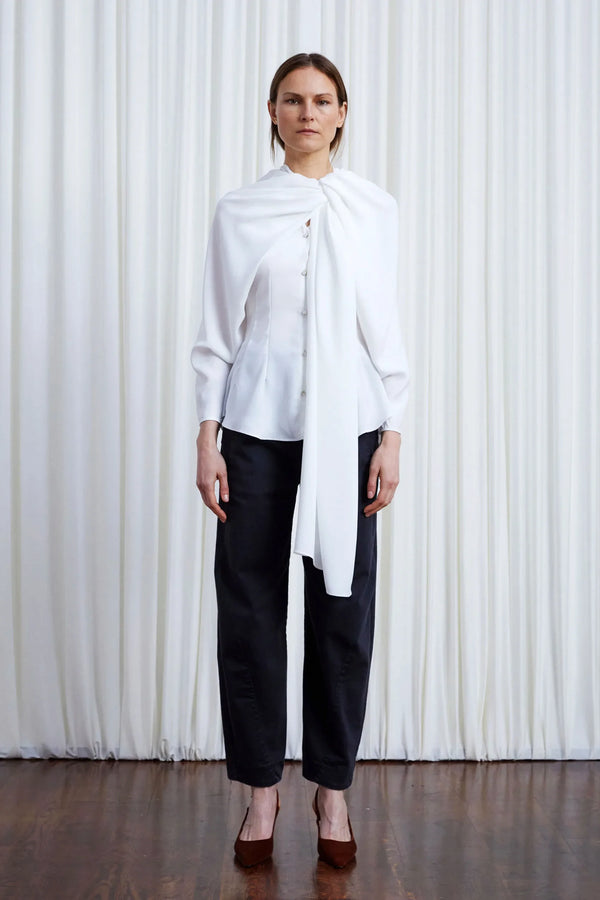 Palmer Harding In Your Arms Shirt Ivory Crepe