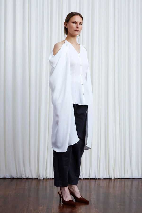 Palmer Harding In Your Arms Shirt Ivory Crepe