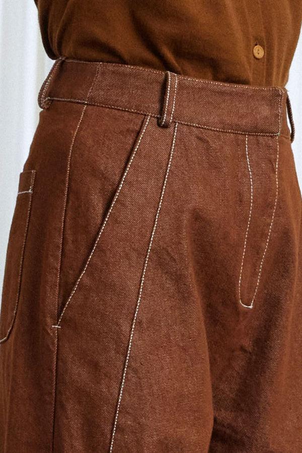 Palmer Harding Worries Fade Jeans Tobacco Denim