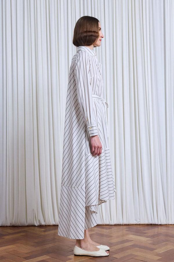 Palmer Harding Prosperity Dress Striped Cotton A-line Shirt Dress