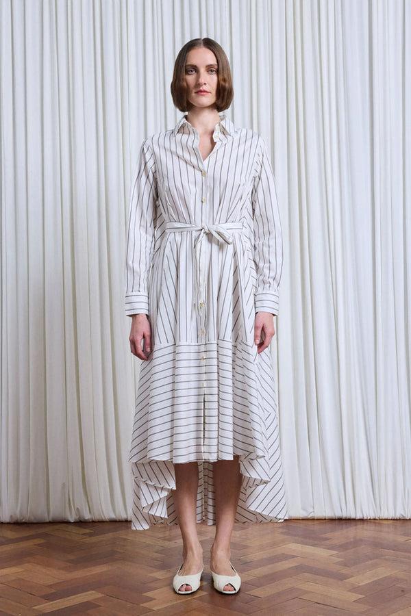 palmer harding Prosperity Dress striped cotton A-line shirt dress