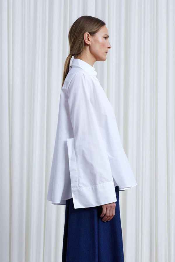Palmer Harding Reset Shirt White Cotton A-line Shirt