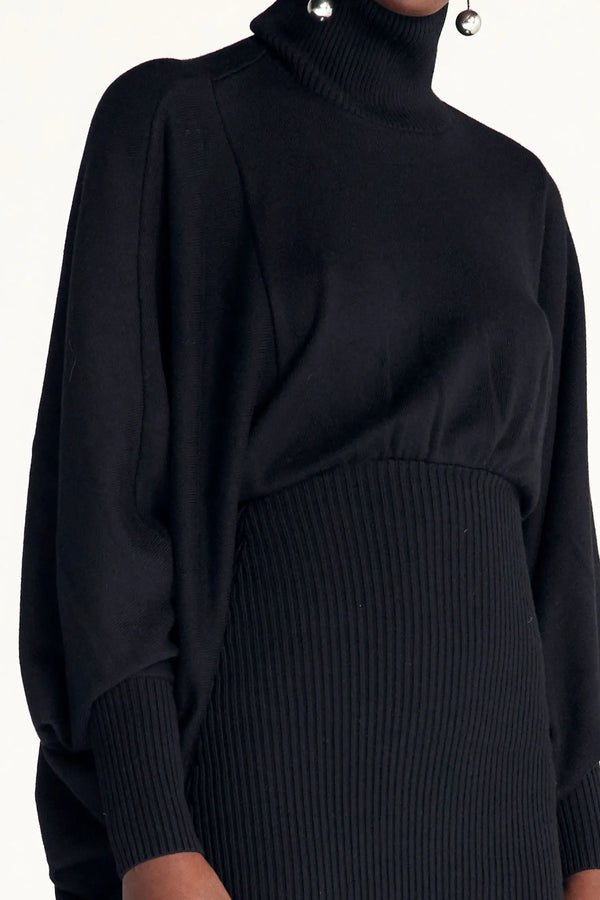 Palmer Harding Resolute Dress Black Knit Draped Dress