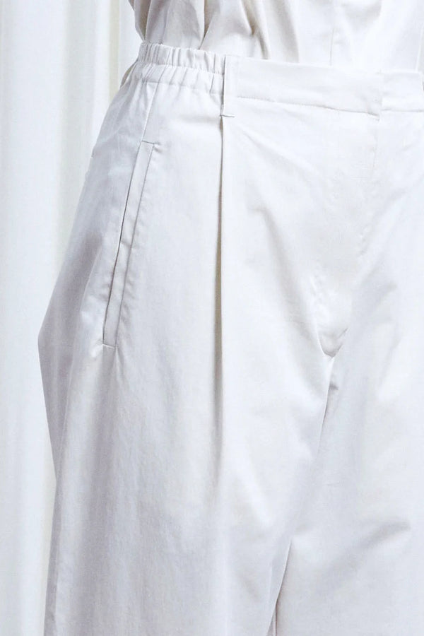 Palmer Harding Sanctuary Trousers Ivory Cotton Elastic Back Relaxed Trouser