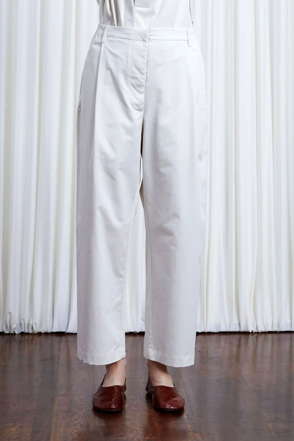 palmer harding Sanctuary Trousers ivory cotton elastic back relaxed trouser