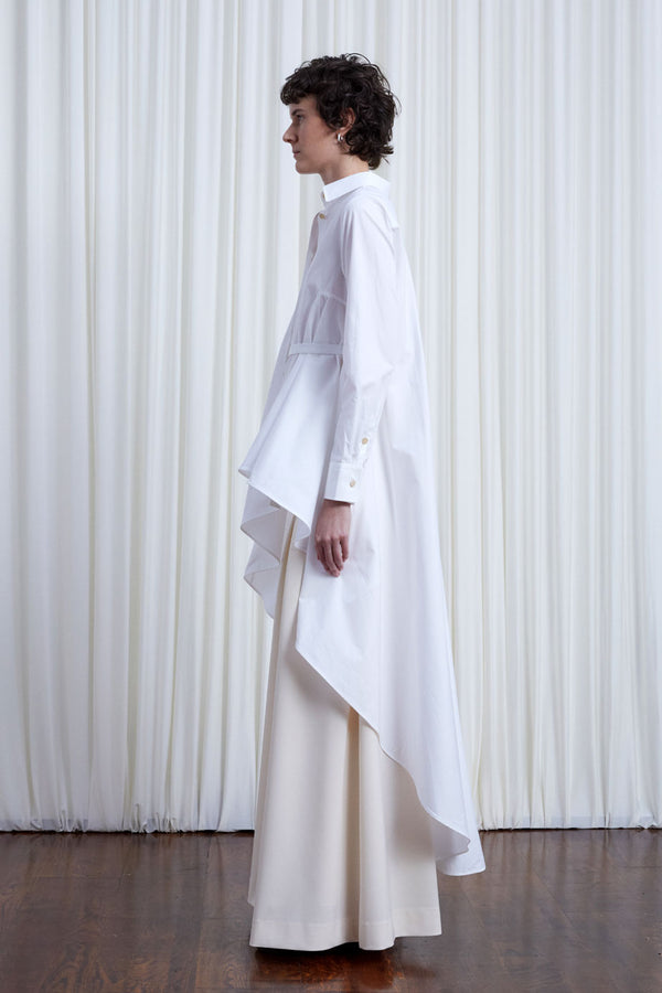 Palmer Harding Super Shirt White Cotton Long Back Shirt