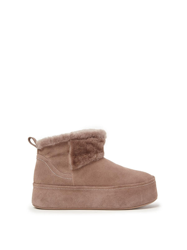 paloma barceló Arabela suede/mouton taupe/taupe Ankle boot