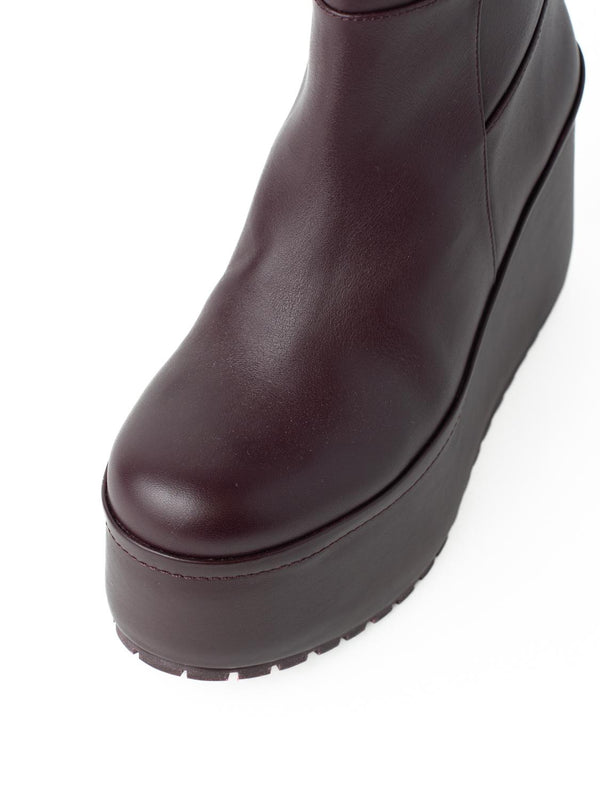 Paloma Barceló Barta Track Nappa Burgundy