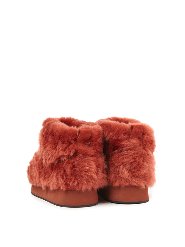 Paloma Barceló Belina Teddy Terracota Ankle Boot