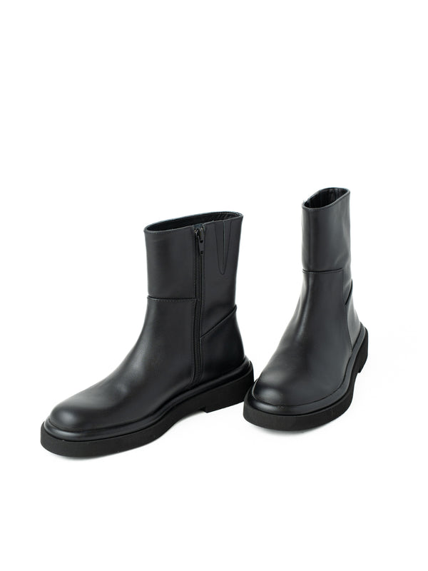Paloma Barceló Carla Nappa Black Ankle Boot