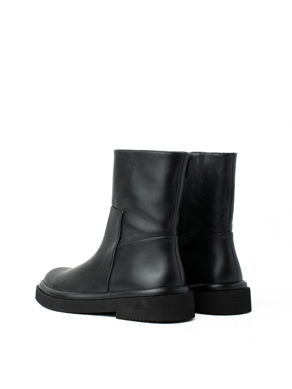 Paloma Barceló Carla Nappa Black Ankle Boot