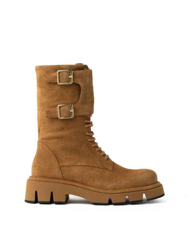 paloma barceló Comba suede cuoio