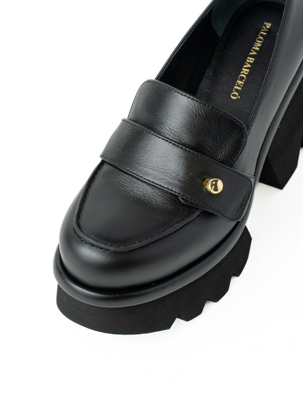 paloma Barceló Grete | Nappalux Black Loafer