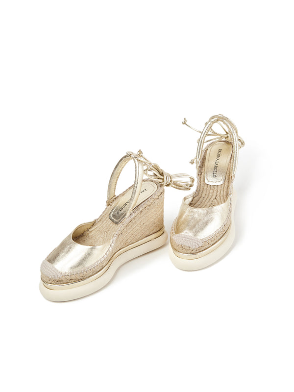 Paloma Barceló Lexi | Metallic Nappa Champagne