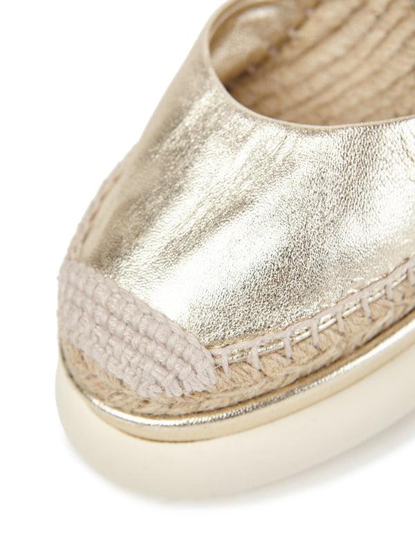 Paloma Barceló Lexi | Metallic Nappa Champagne