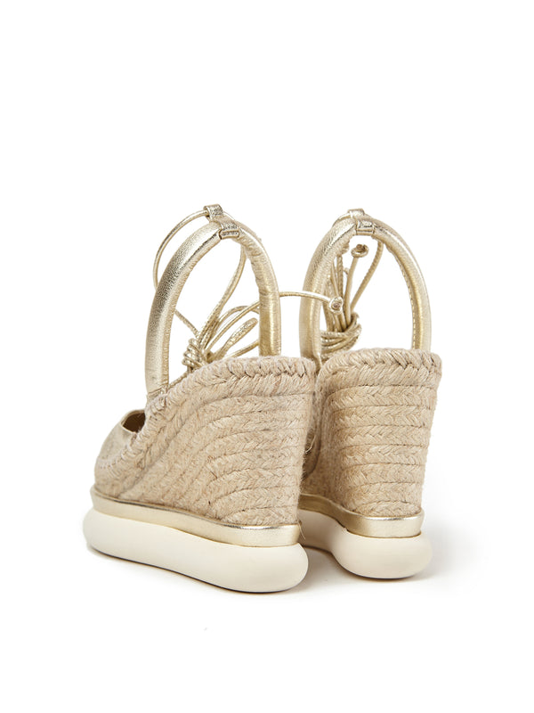 Paloma Barceló Lexi | Metallic Nappa Champagne