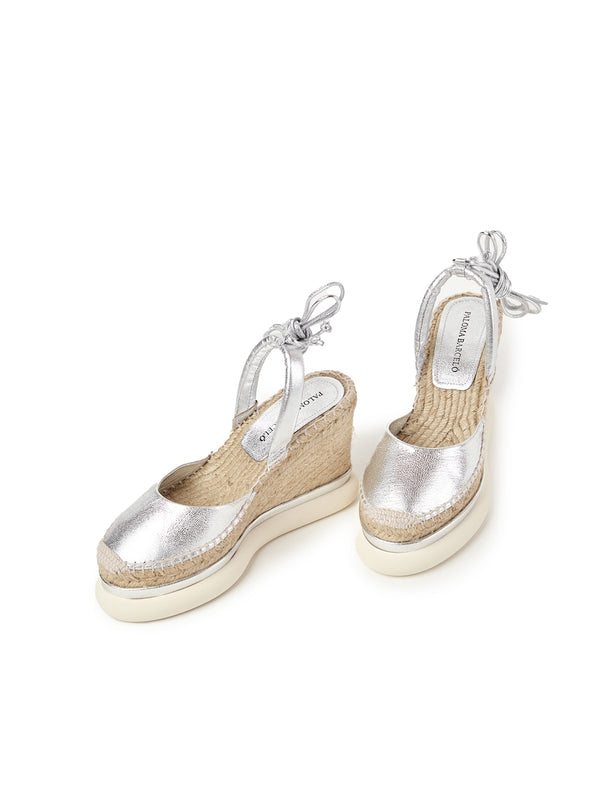 Paloma Barceló Lexi | Metallic Nappa Silver
