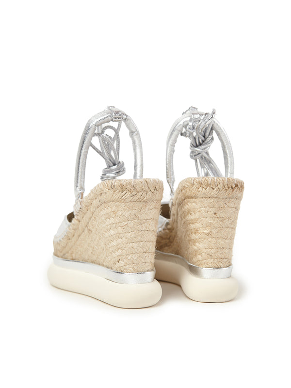 Paloma Barceló Lexi | Metallic Nappa Silver