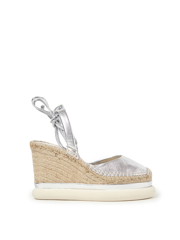 paloma barceló Lexi | metallic nappa silver