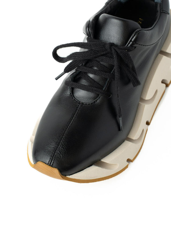 Paloma Barceló Pia Nappa Black Sneakers