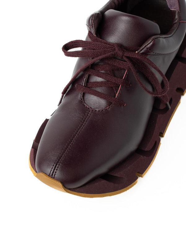 Paloma Barceló Pia Nappa Burgundy Sneakers