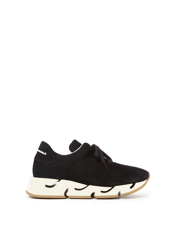 paloma barceló Pia suede black sole latte Sneaker