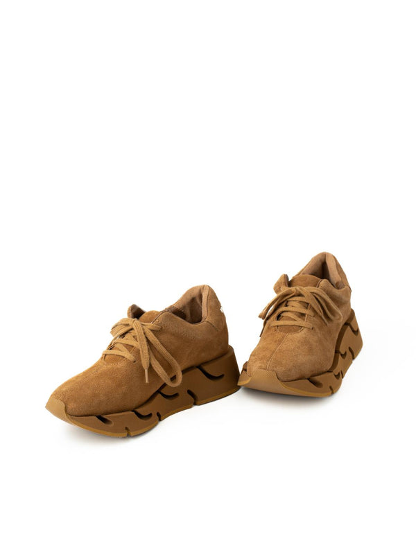 Paloma Barceló Pia Suede Cuoio Sneakers