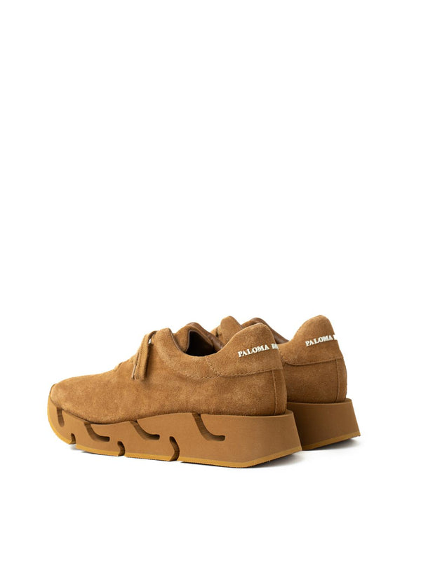 Paloma Barceló Pia Suede Cuoio Sneakers