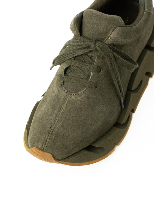 Paloma Barceló Pia Suede Khaki Sneakers