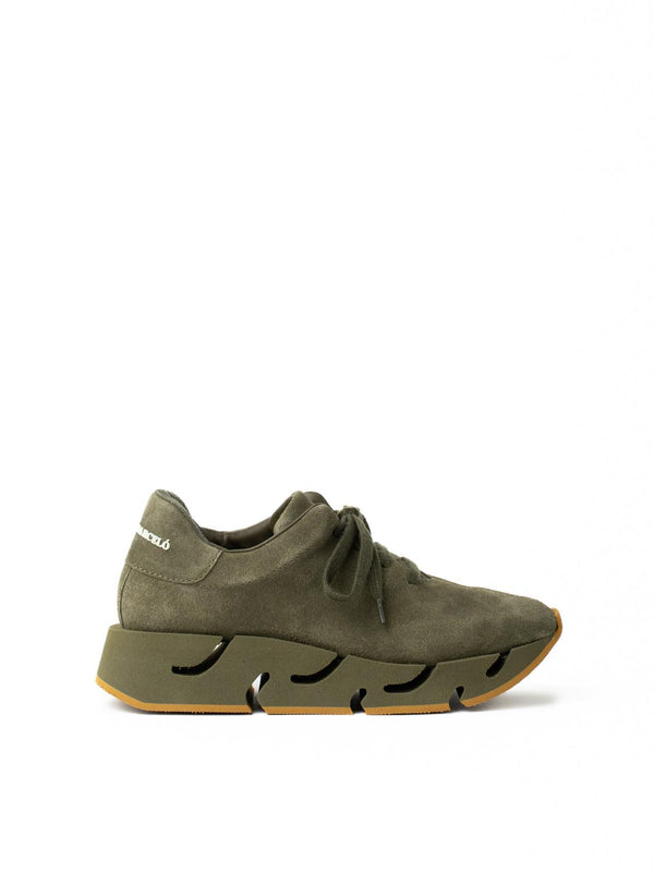paloma barceló Pia suede khaki Sneakers