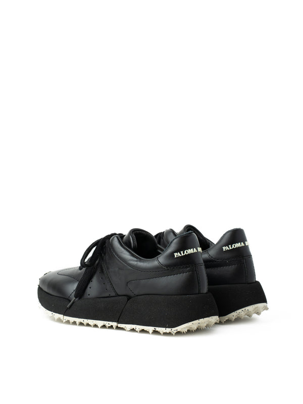 Paloma Barceló Sabela Nappa Black Sneakers