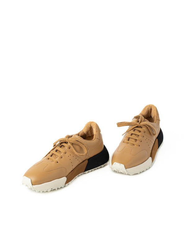 Paloma Barceló Sabela Nappa Camel Sneakers