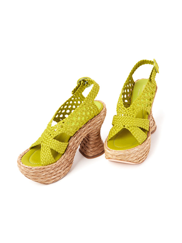 Paloma Barceló Xia | Satin Lime Platform